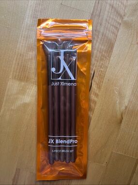 Just Ximena JX BlendPro 5-Piece Makeup Brush Set – Brown